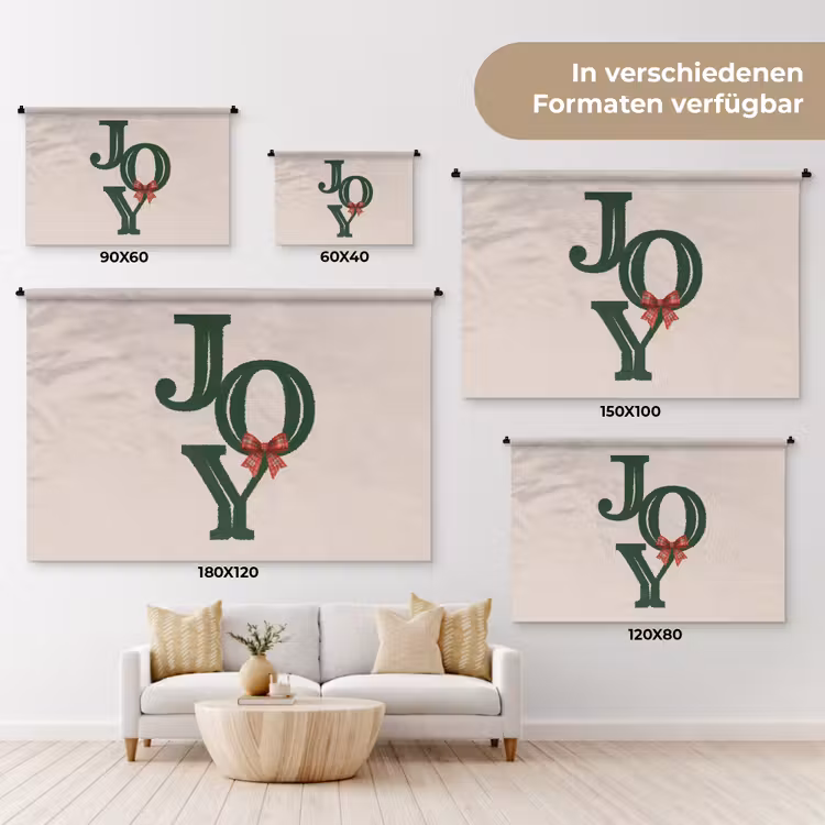 Wandteppich - Text – Weihnachten – Grün — 7