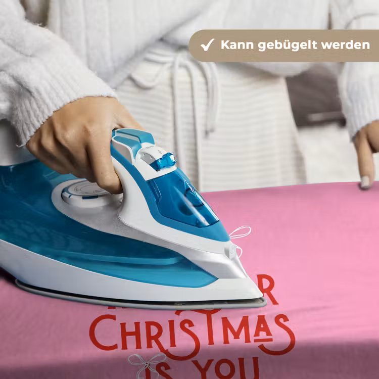 Wandteppich - Text – Weihnachten – Rosa – Rot — 10