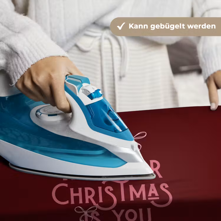 Wandteppich - Text – Weihnachten – Rot – Rosa — 10