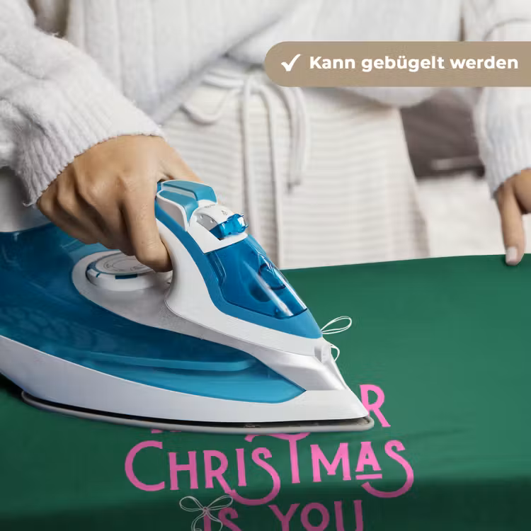Wandteppich - Weihnachten – Text – Rosa – Grün — 10