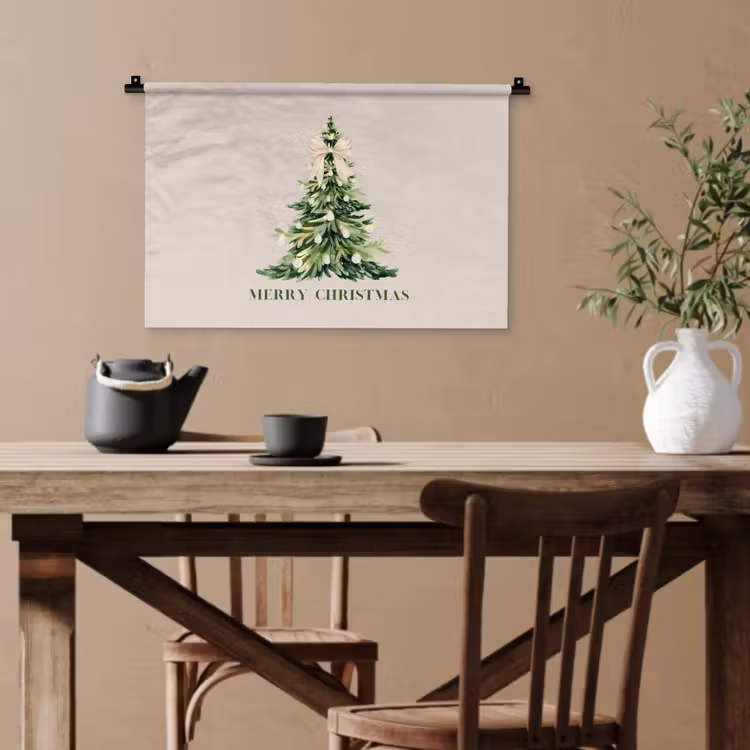 Wandteppich - Weihnachten – Weihnachtsbaum – Text — 3