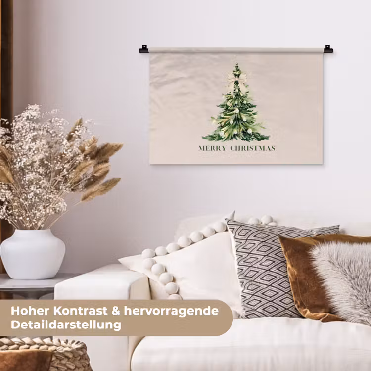 Wandteppich - Weihnachten – Weihnachtsbaum – Text — 6