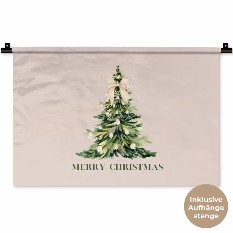 Wandteppich - Weihnachten – Weihnachtsbaum – Text — 9