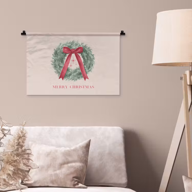 Wandteppich - Winter – Weihnachten – Text — 2