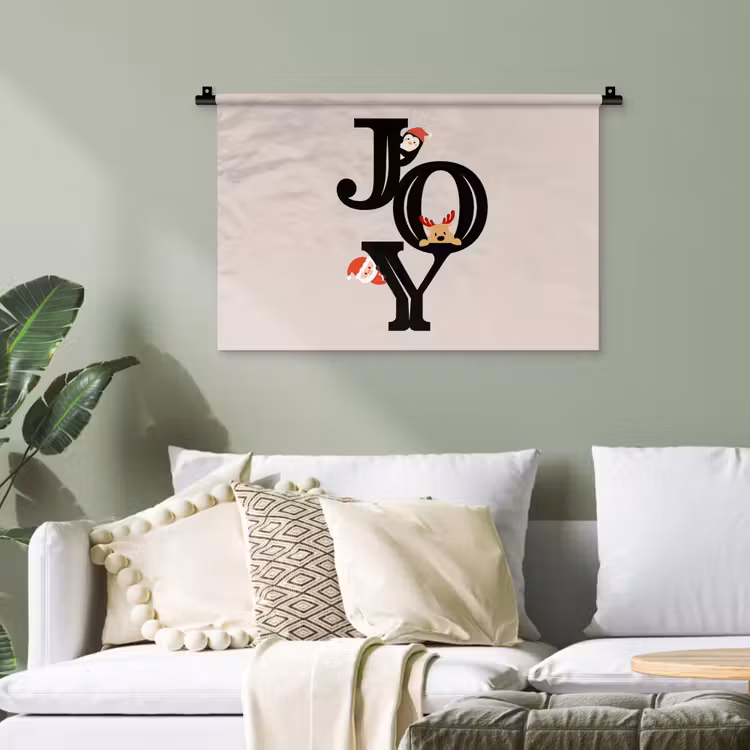 Wandteppich - Joy – Animation – Schwarz – Weihnachten — 4