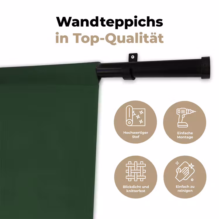 Wandteppich - Text – Weihnachten – Modern – Grün — 7