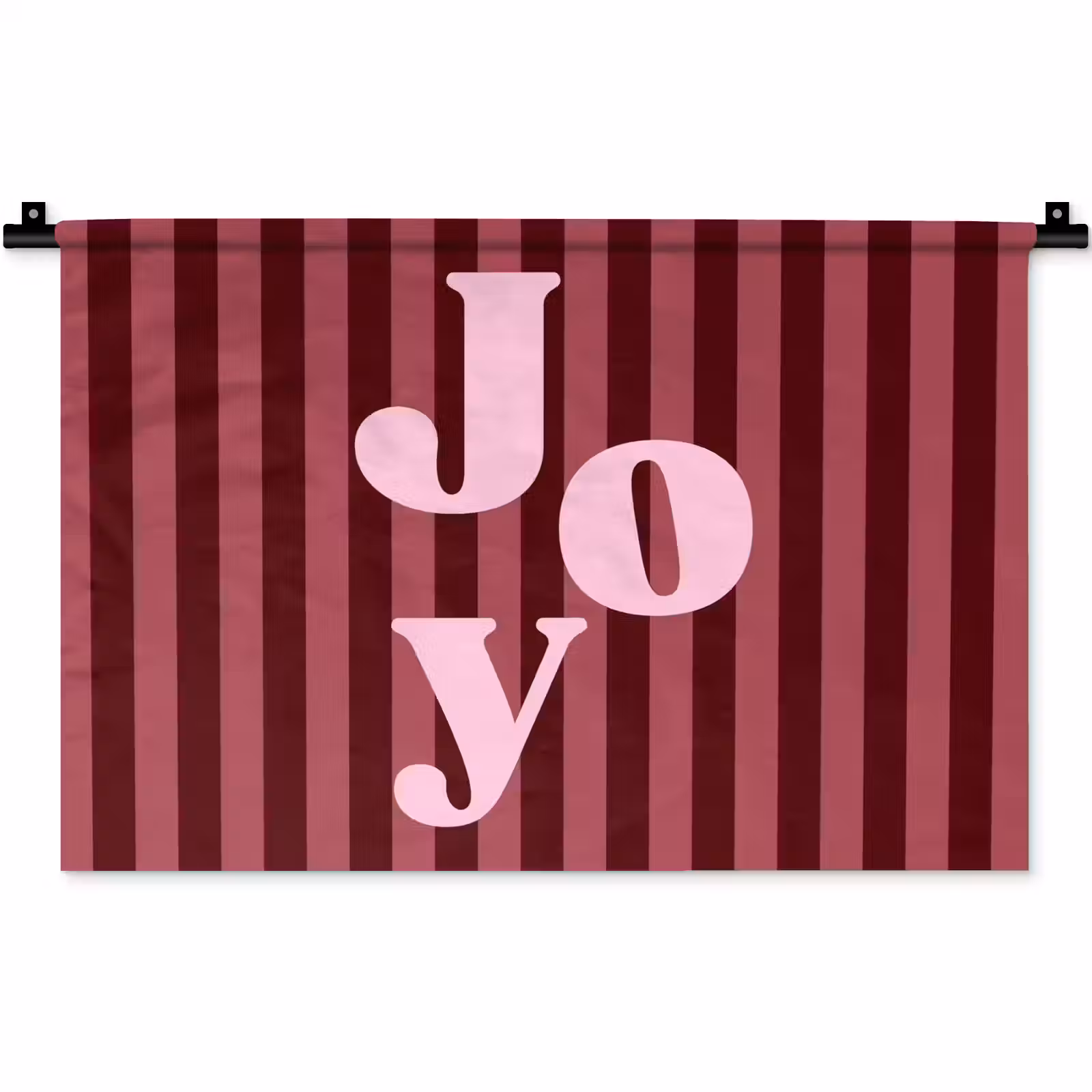 Wandteppich - Joy – Weihnachten – Text – Rosa — 1
