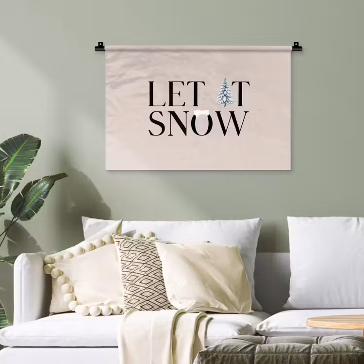 Wandteppich - Text – Weihnachten – Schnee — 4