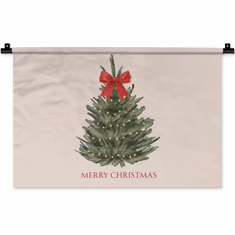 Wandteppich - Text – Weihnachten – Weihnachtsbaum — 1