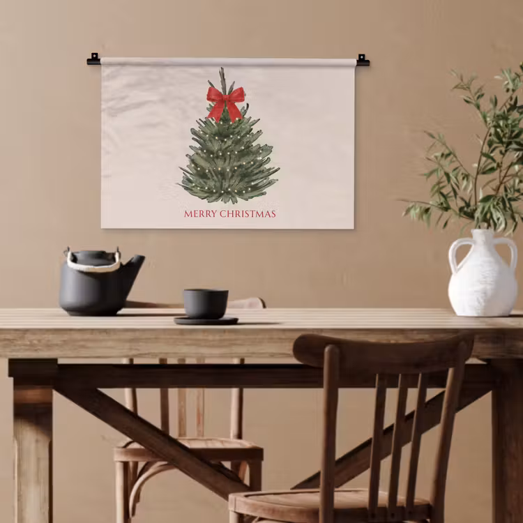 Wandteppich - Text – Weihnachten – Weihnachtsbaum — 3