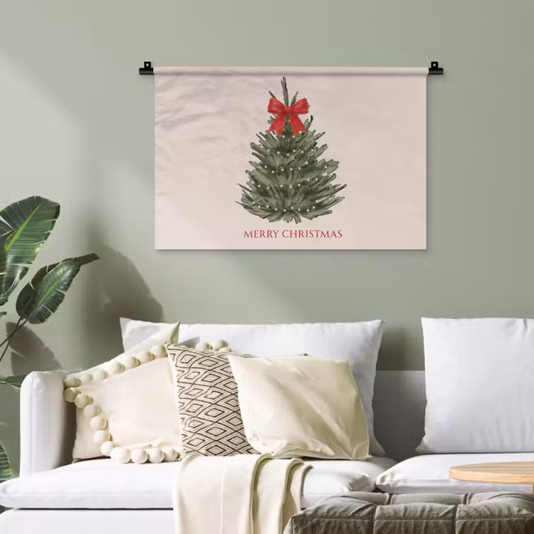 Wandteppich - Text – Weihnachten – Weihnachtsbaum — 4