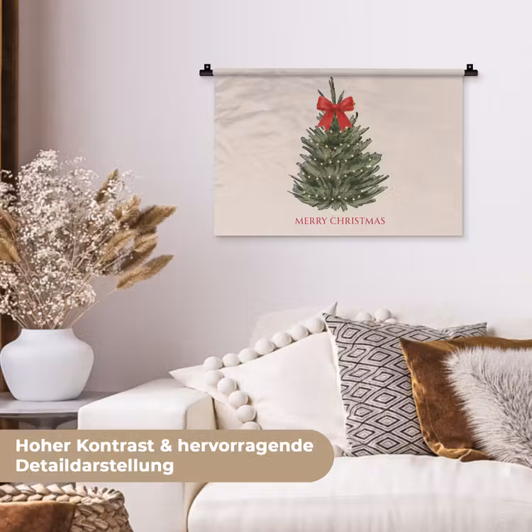 Wandteppich - Text – Weihnachten – Weihnachtsbaum — 6