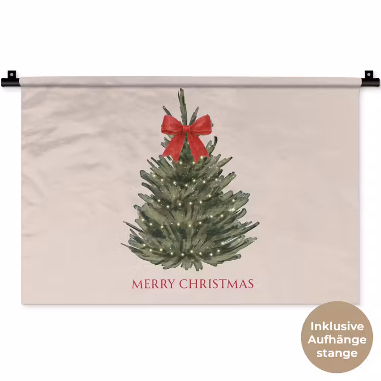 Wandteppich - Text – Weihnachten – Weihnachtsbaum — 9