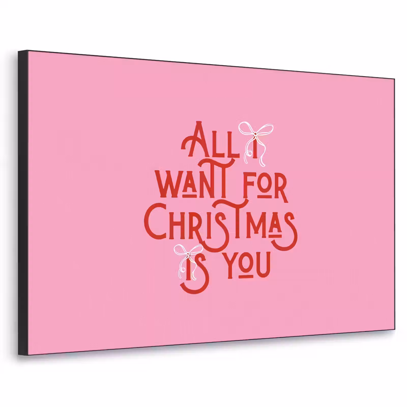 Art Frame - Text – Weihnachten – Rosa – Rot — 1