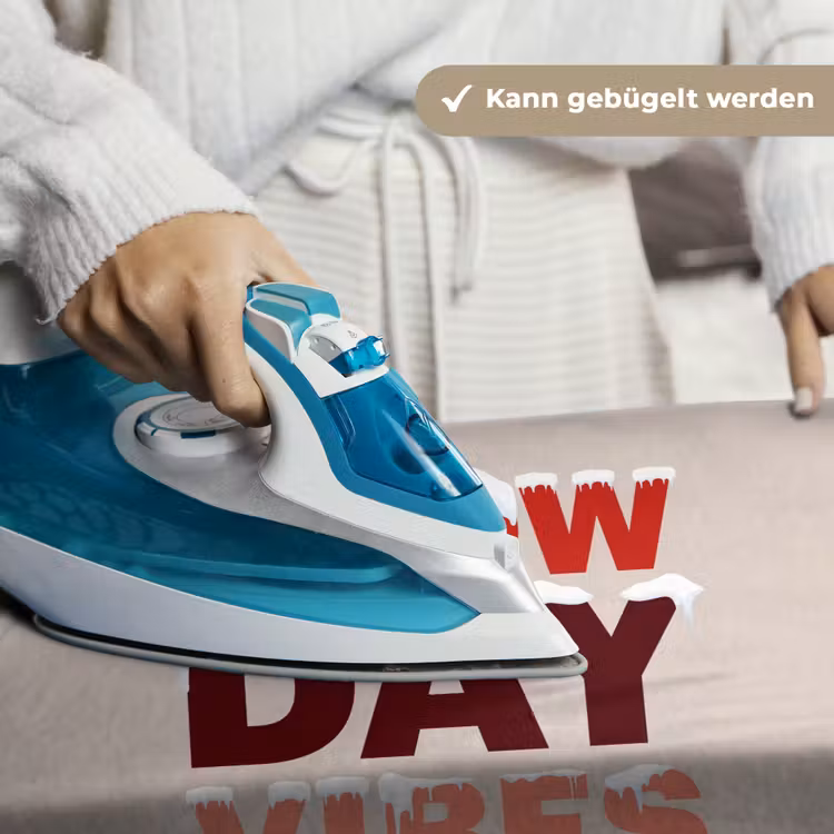 Wandteppich - Schnee – Weihnachten – Text – Rot — 10