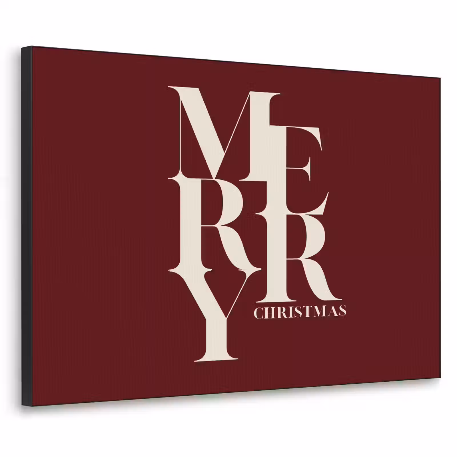 Art Frame - Merry – Text – Dunkel – Rot — 1