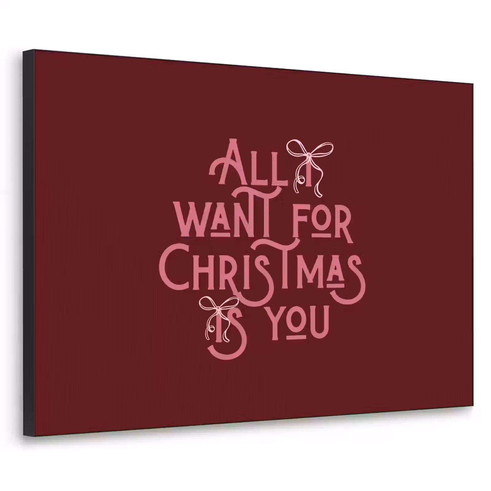 Art Frame - Text – Weihnachten – Rot – Rosa — 1