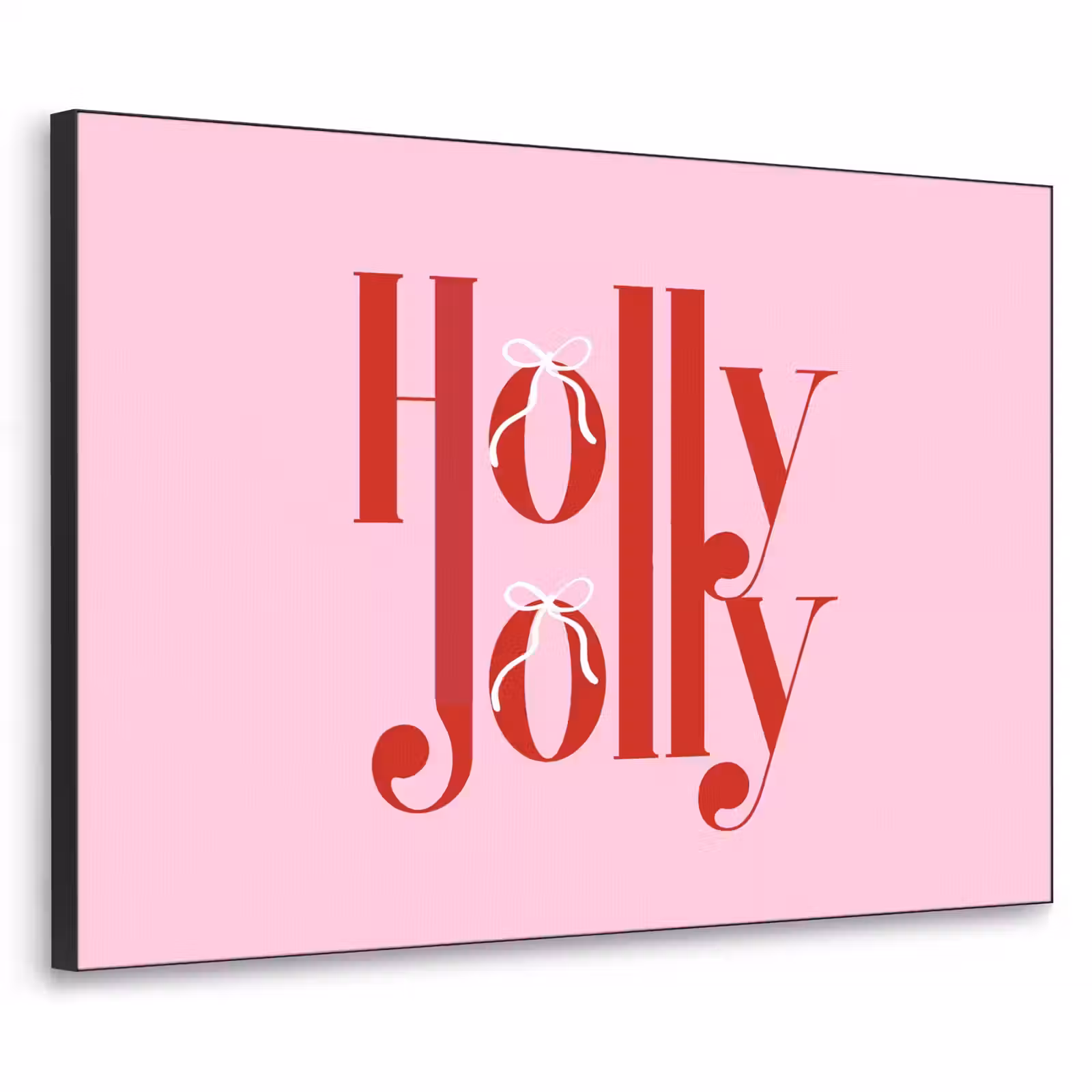 Art Frame - Weihnachten – Text – Rot – Rosa — 1