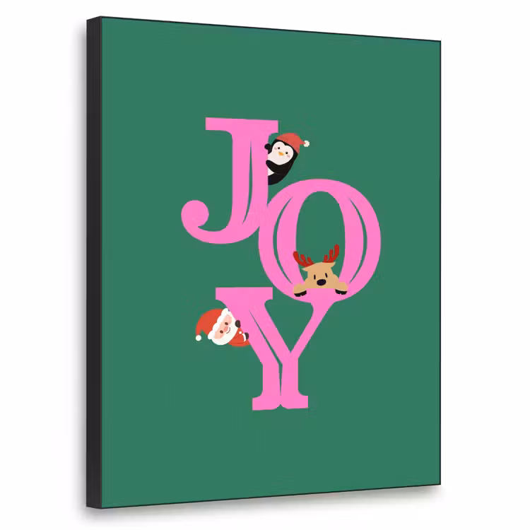 Art Frame - Freude – Weihnachten – Animation – Rosa – Grün — 1