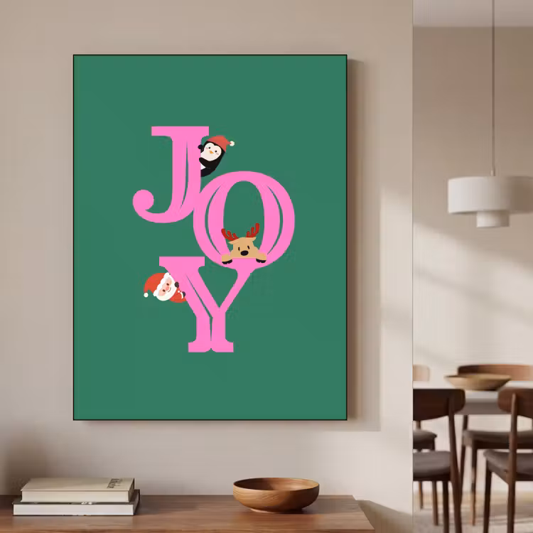 Art Frame - Freude – Weihnachten – Animation – Rosa – Grün — 4