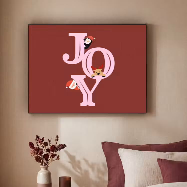 Art Frame - Freude – Weihnachten – Animation – Rot – Rosa — 2