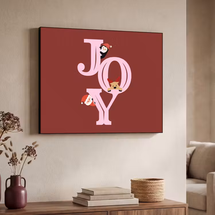 Art Frame - Freude – Weihnachten – Animation – Rot – Rosa — 3