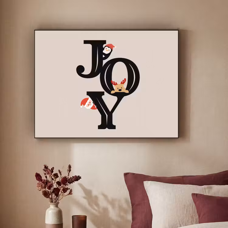Art Frame - Joy – Animation – Schwarz – Weihnachten — 2