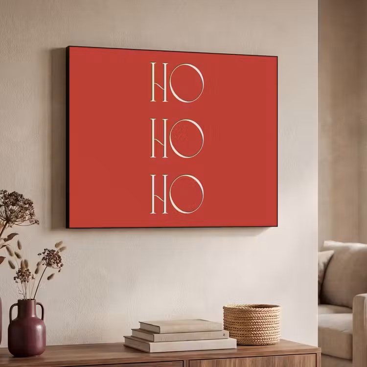 Art Frame - Text – Weihnachten – Modern – Rot — 3