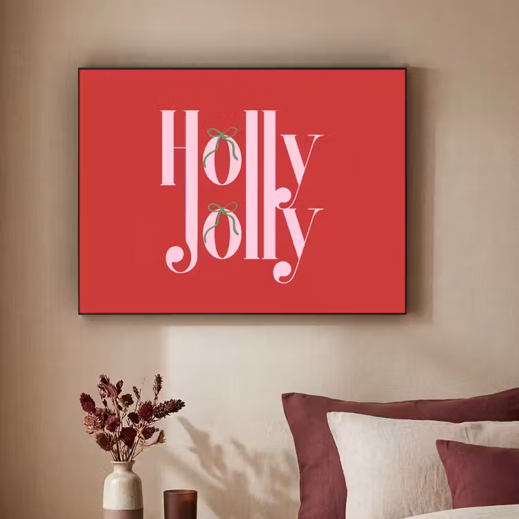 Art Frame - Weihnachten – Rosa – Rot – Text — 2