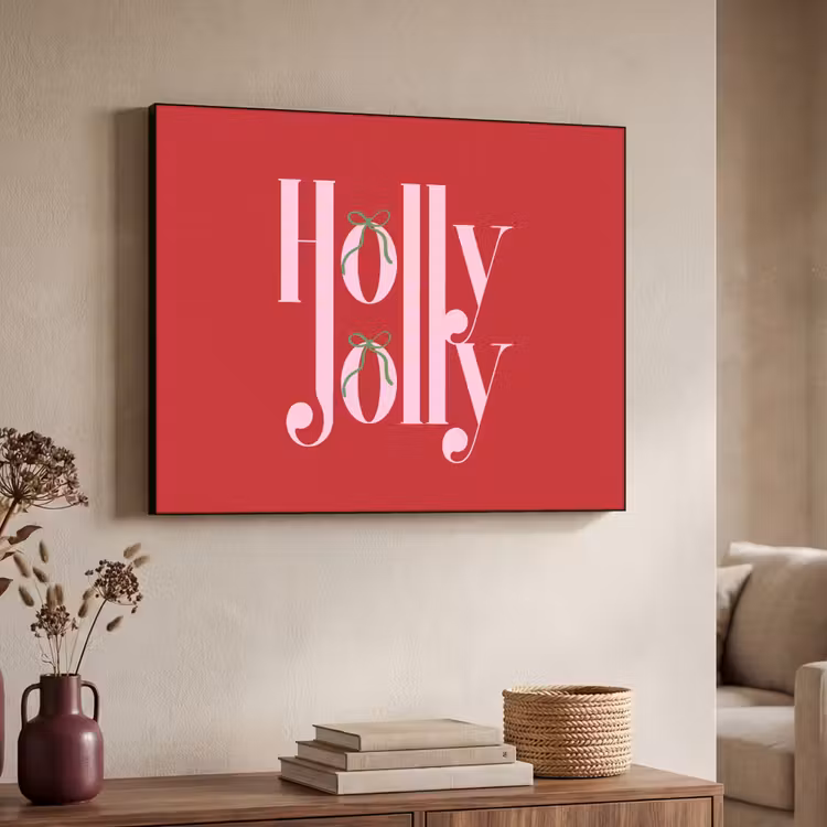 Art Frame - Weihnachten – Rosa – Rot – Text — 3