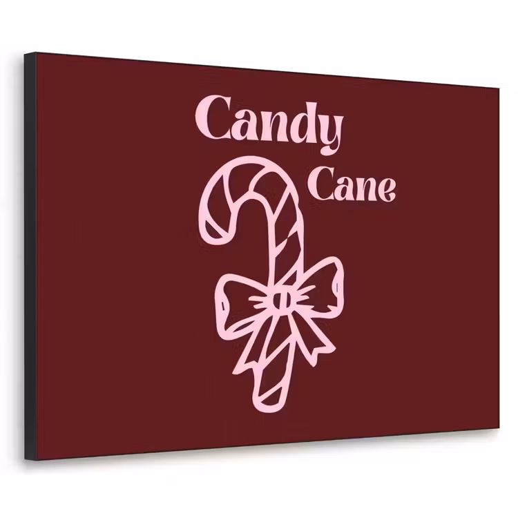 Art Frame - Weihnachten – Süßigkeiten – Text – Rosa — 1