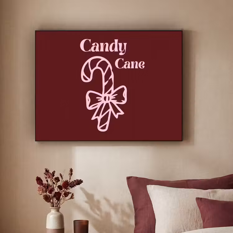 Art Frame - Weihnachten – Süßigkeiten – Text – Rosa — 2