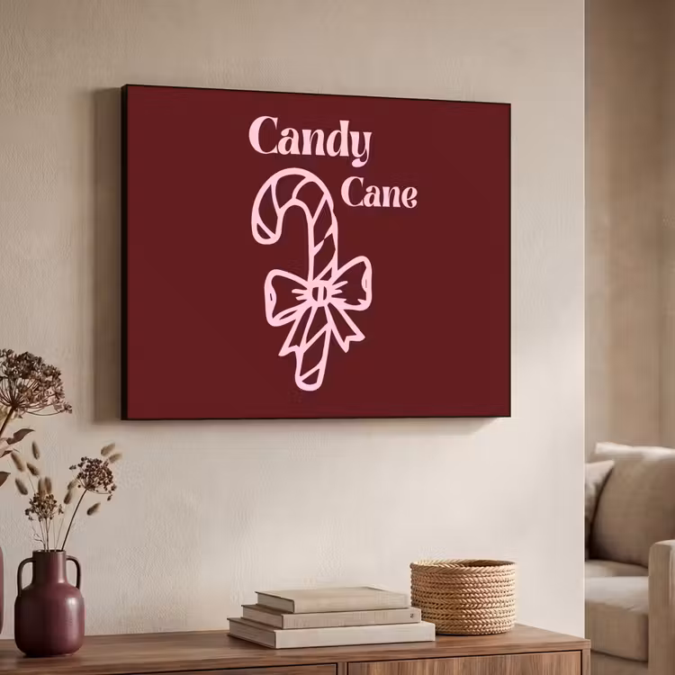 Art Frame - Weihnachten – Süßigkeiten – Text – Rosa — 3