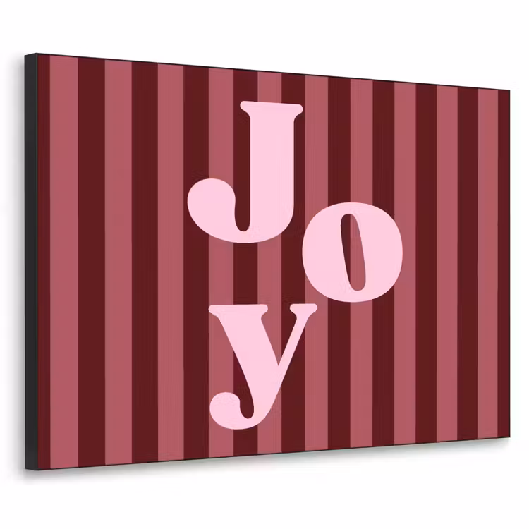 Art Frame - Joy – Weihnachten – Text – Rosa — 1