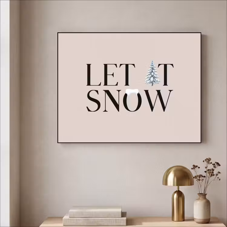Art Frame - Text – Weihnachten – Schnee — 4