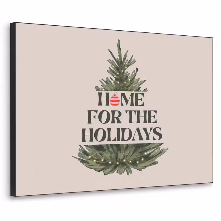Art Frame - Weihnachten – Text – Weihnachtsbaum – Beige — 1