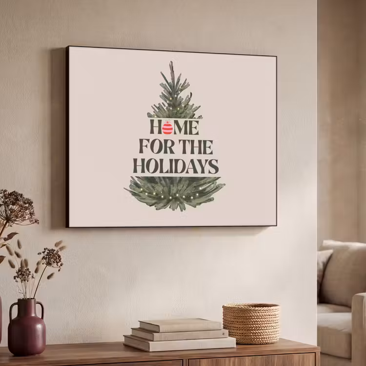 Art Frame - Weihnachten – Text – Weihnachtsbaum – Beige — 3