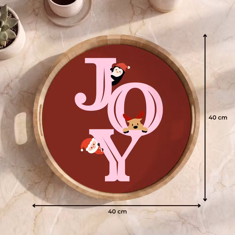 Tablett - Freude – Weihnachten – Animation – Rot – Rosa — 9