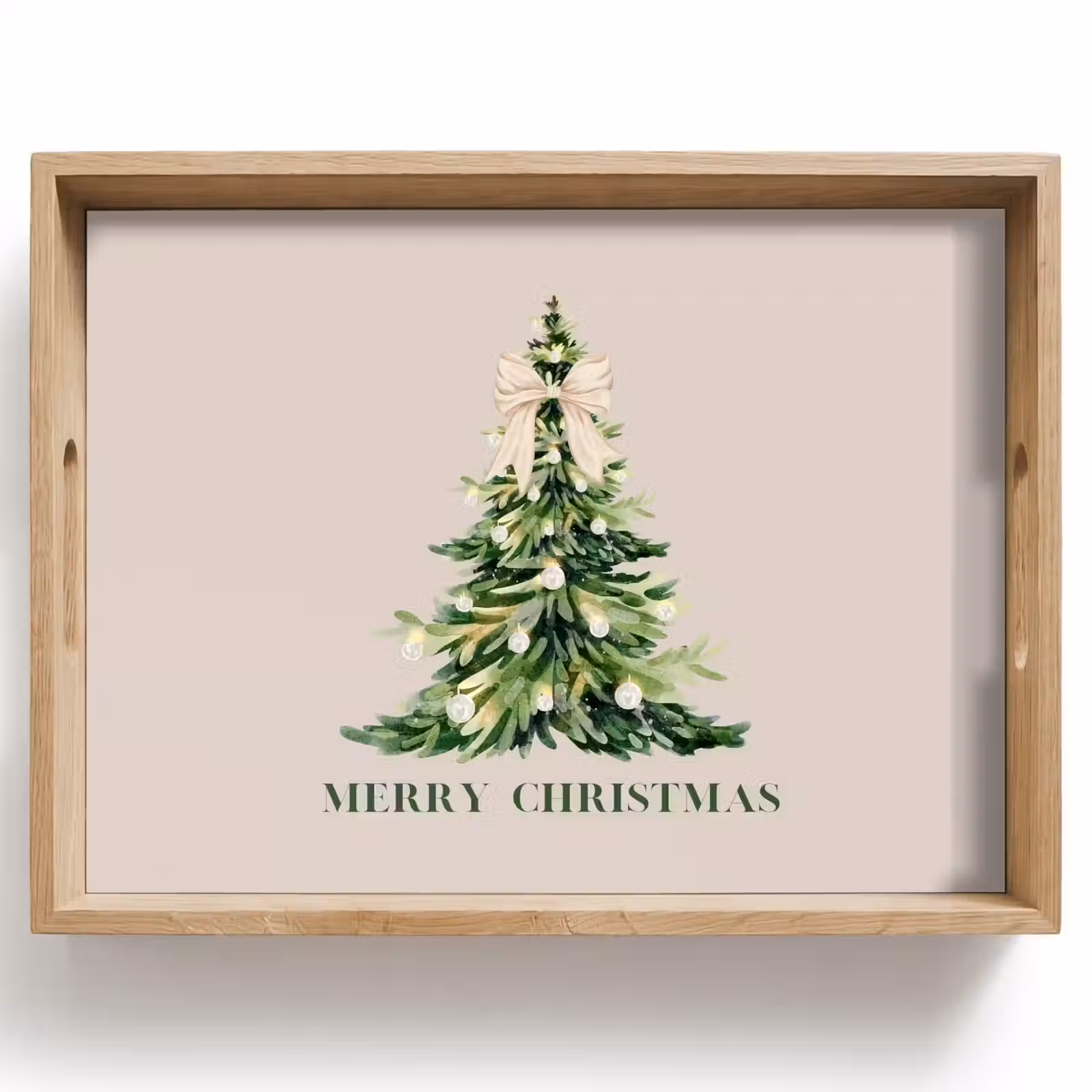 Tablett - Weihnachten – Weihnachtsbaum – Text — 1