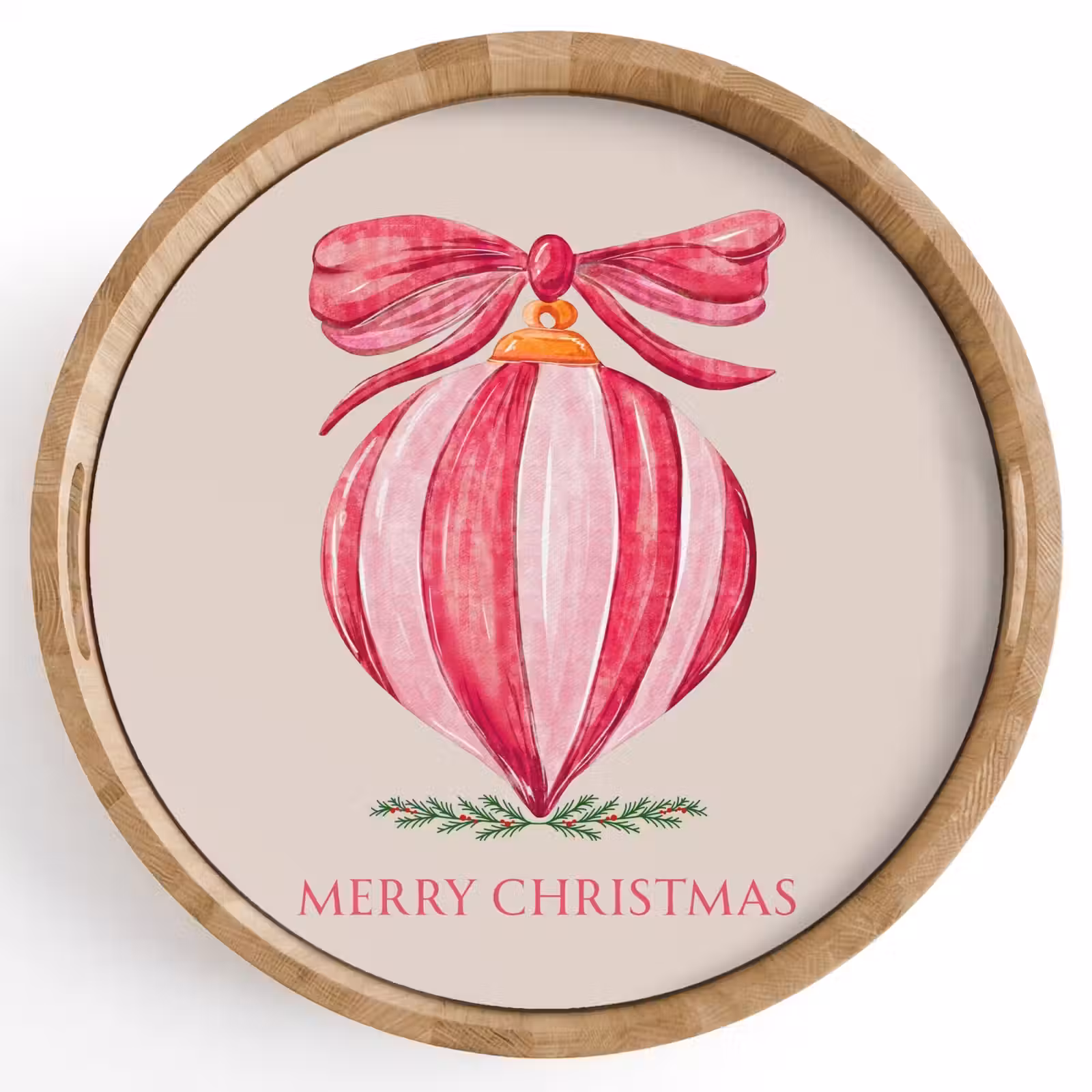 Tablett - Weihnachten – Weihnachtskugel – Text — 1