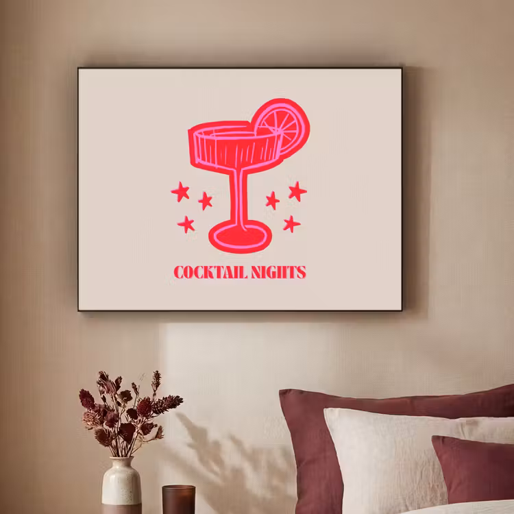 Art Frame - Cocktail – Weihnachten – Beige – Rosa — 2