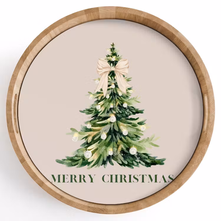 Tablett - Weihnachten – Weihnachtsbaum – Text — 1