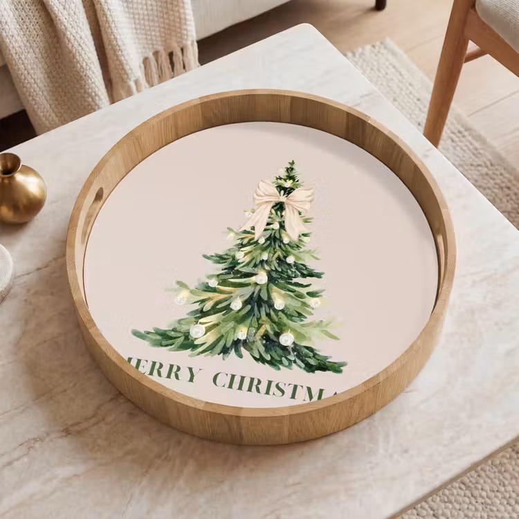 Tablett - Weihnachten – Weihnachtsbaum – Text — 2