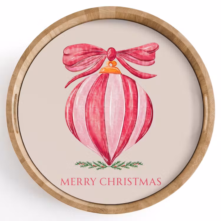 Tablett - Weihnachten – Weihnachtskugel – Text — 1
