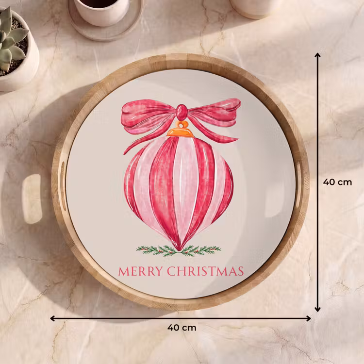 Tablett - Weihnachten – Weihnachtskugel – Text — 9