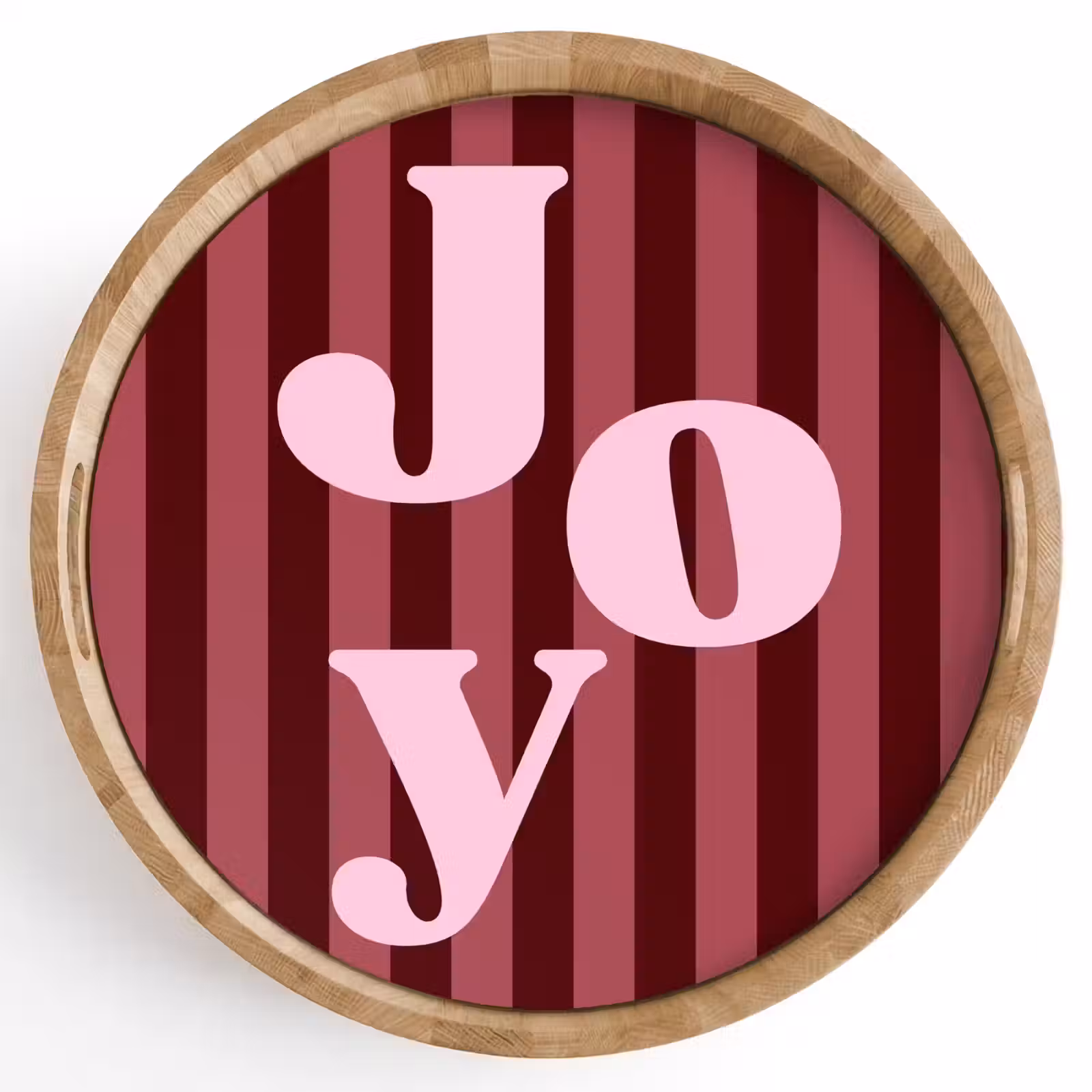 Tablett - Joy – Weihnachten – Text – Rosa — 1