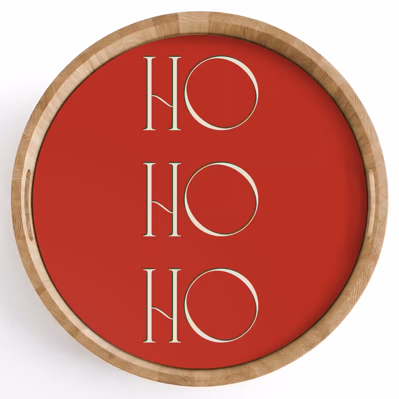 Tablett - Text – Weihnachten – Modern – Rot — 1
