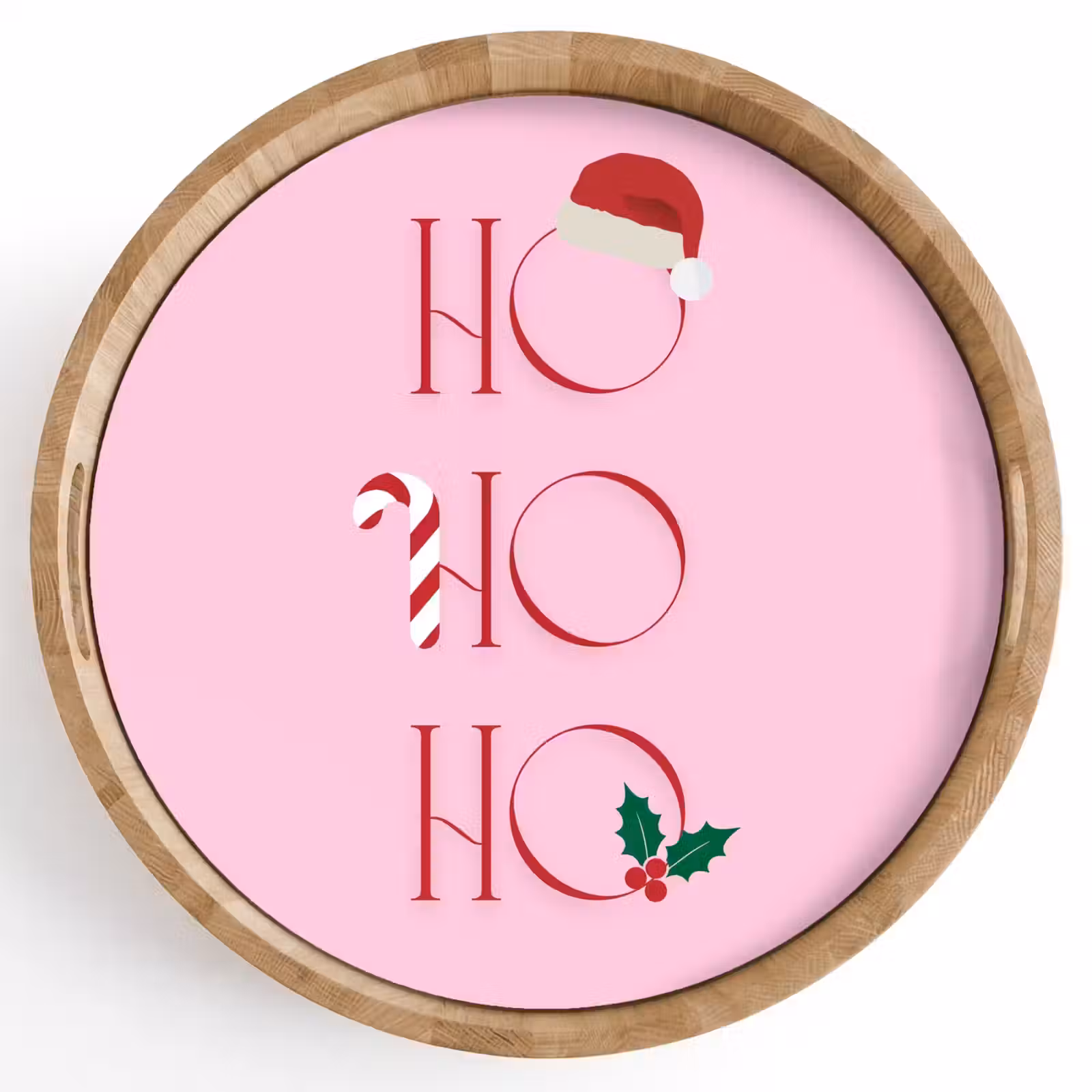 Tablett - Weihnachten – Text – Rosa – Illustration — 1