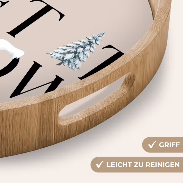 Tablett - Text – Weihnachten – Schnee — 5