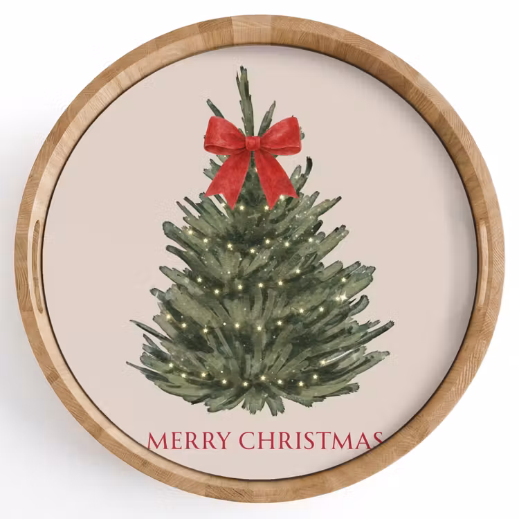 Tablett - Text – Weihnachten – Weihnachtsbaum — 1